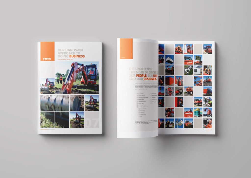 Coates Hire Annual Report Magic Media Design