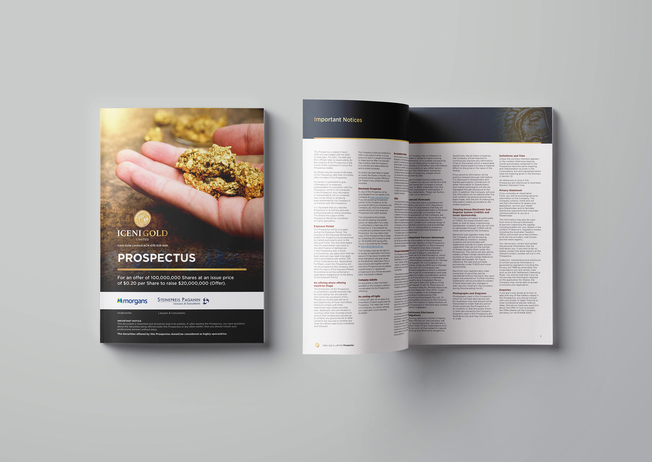 iceni gold ipo prospectus