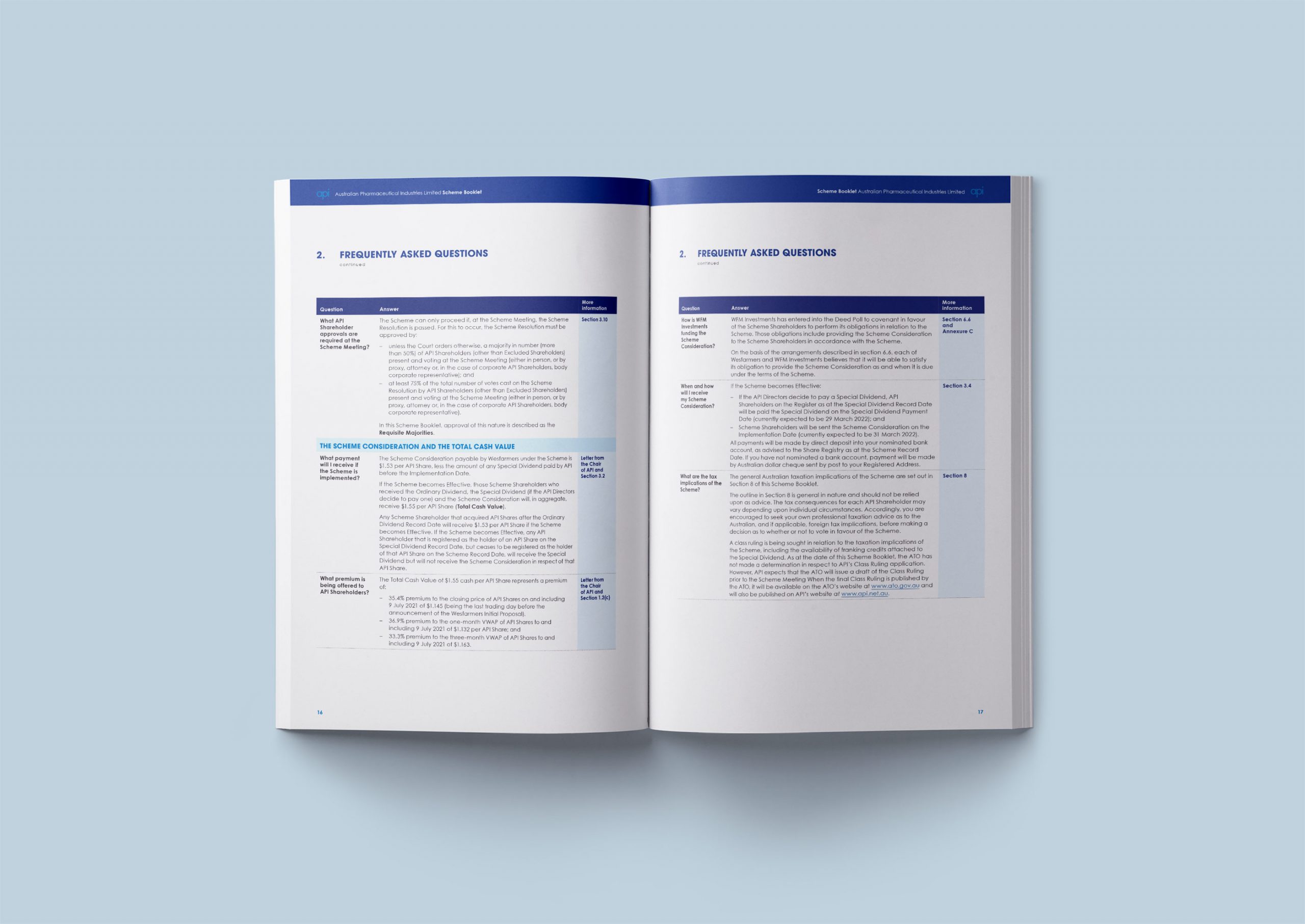 API Scheme Booklet