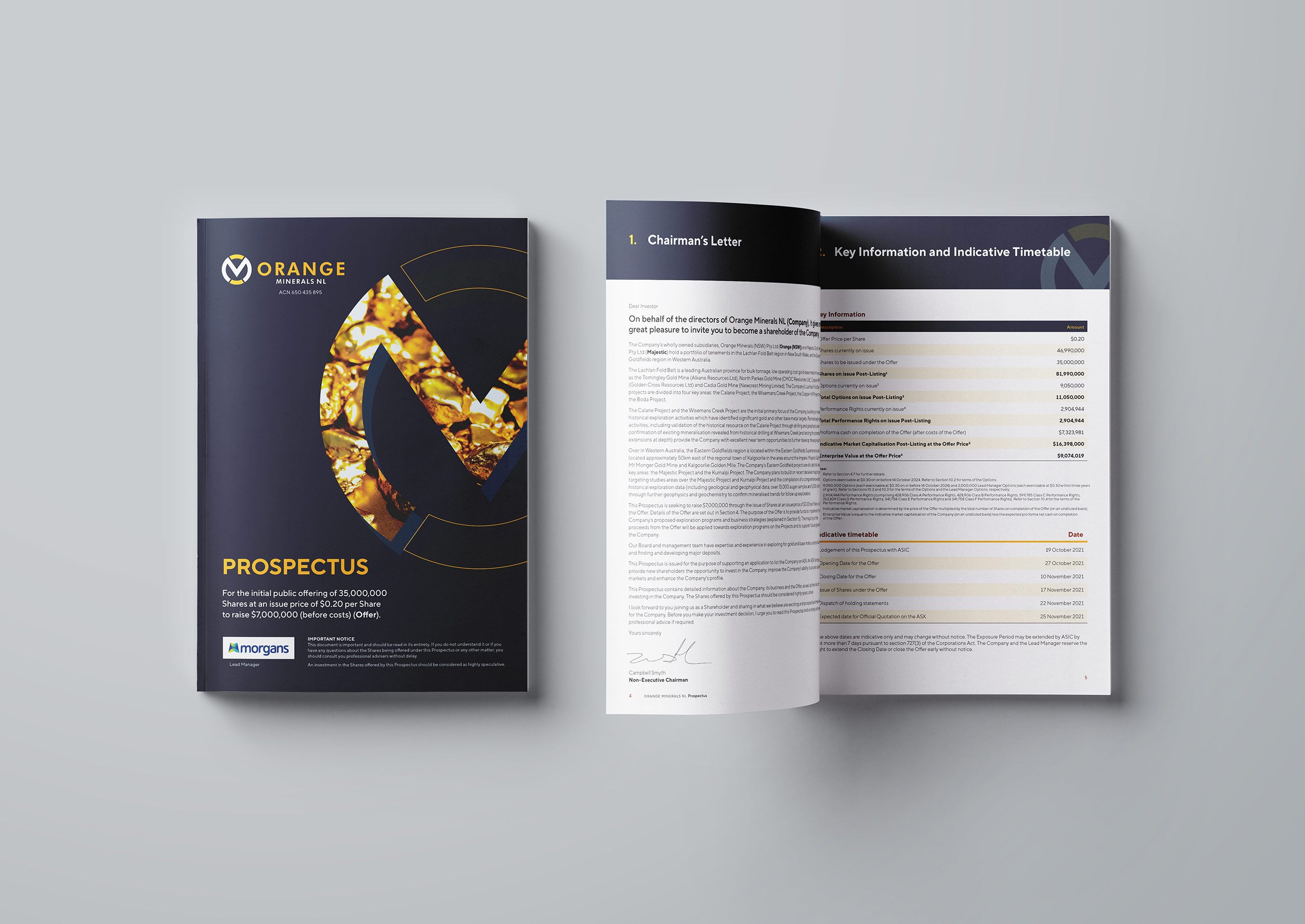 Orange Minerals IPO Prospectus