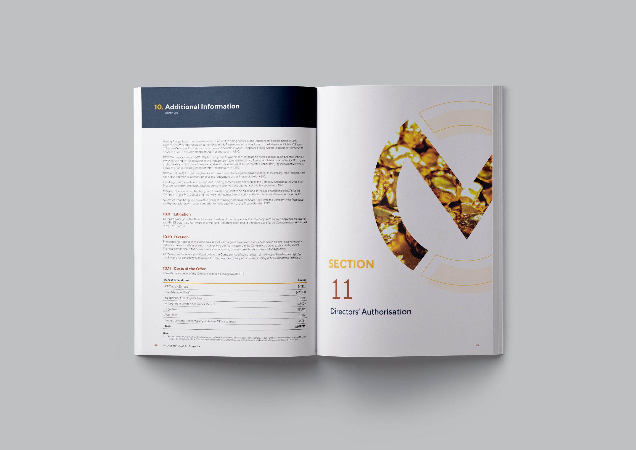 Orange Minerals IPO Prospectus