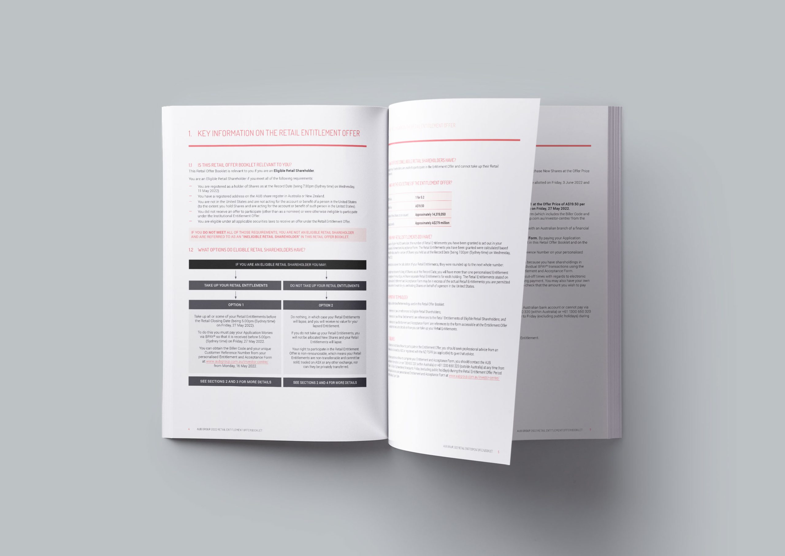 Retail Entitlement Offer Booklet | AUB Group