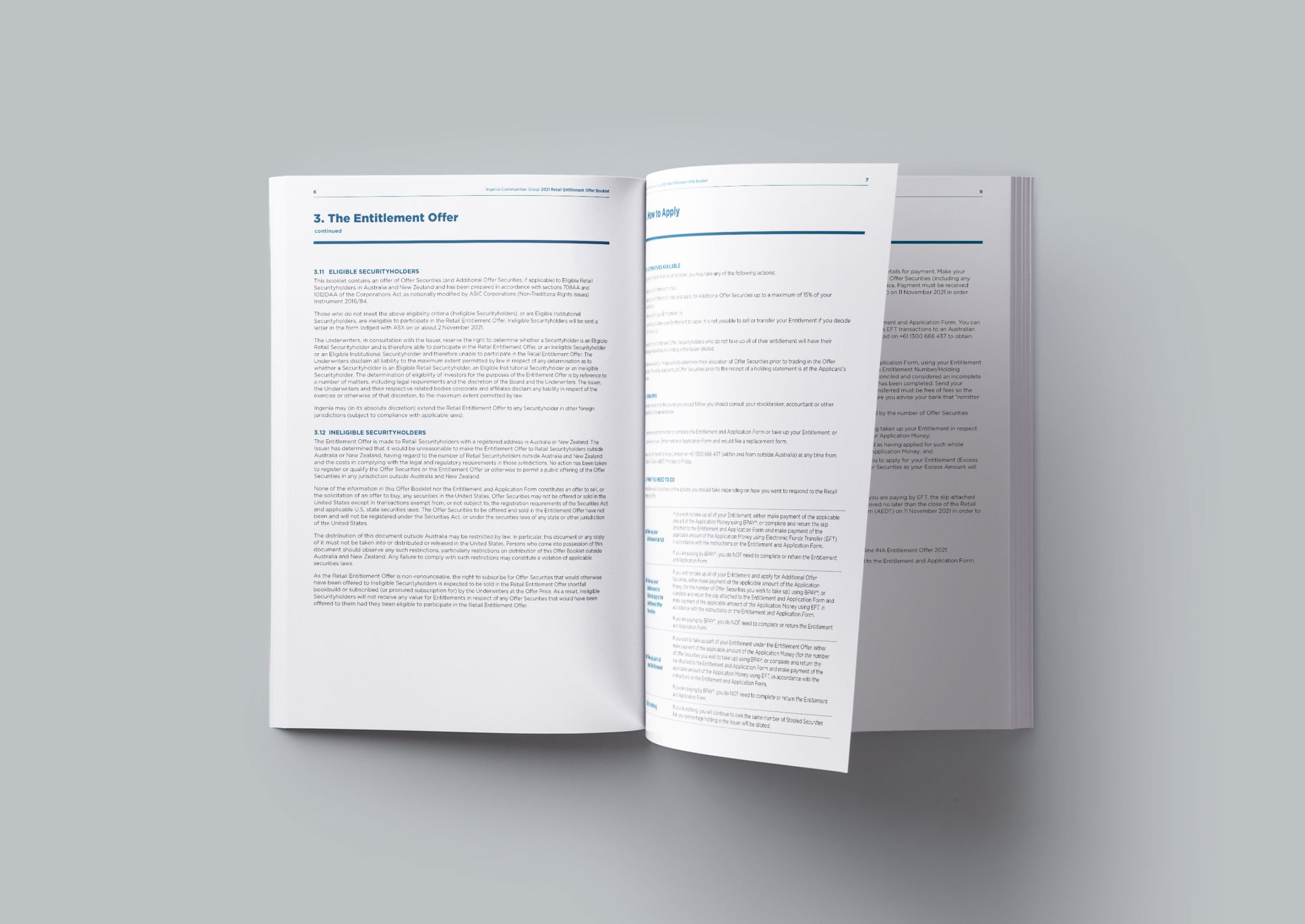 Retail Entitlement Offer Booklet | Ingenia Communities
