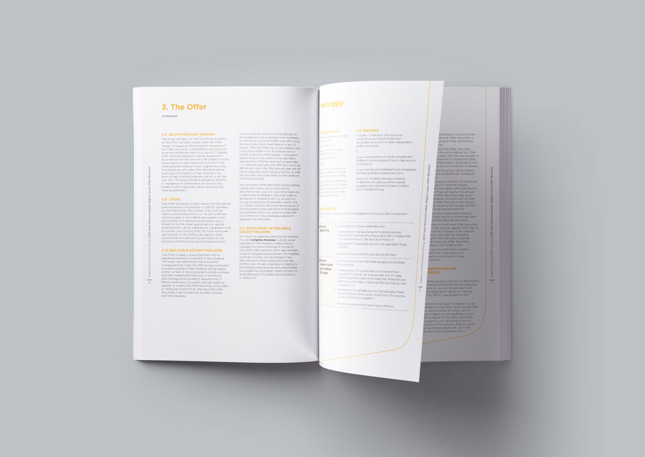 ingenia communities rights issue offer booklet